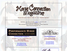 Tablet Screenshot of horseconnectionmagazine.com